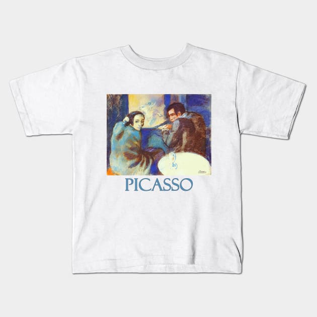 Scene in a Cabaret (1902) by Pablo Picasso Kids T-Shirt by Naves